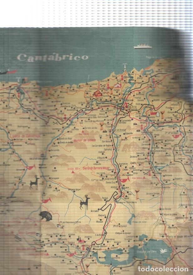 Postales: Mapa turistico de la provincia de Santander - varios
