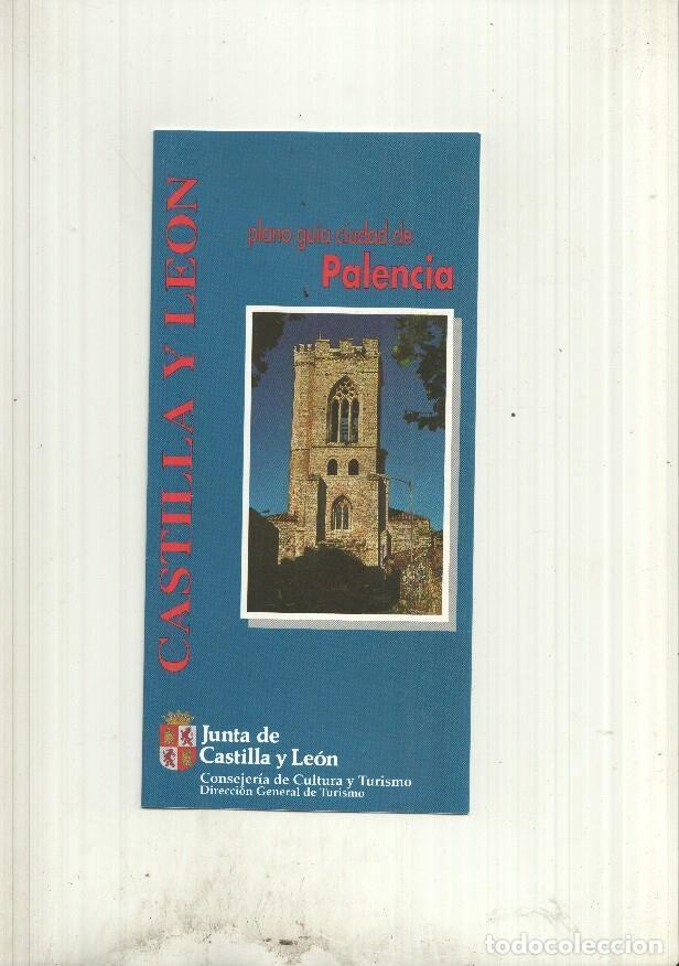 Postales: Triptico Castilla-Leon: Plano guia ciudad de Palencia - NULL - Foto 1