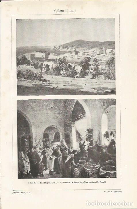 Cartoline: LAMINA ESPASA 34888: Calella de Palafrugell, por Juan Colom - Varios