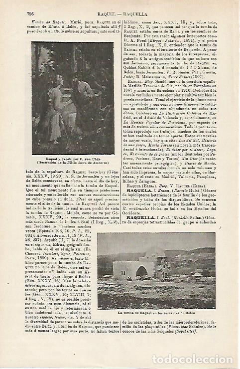 Postais: LAMINA ESPASA 15970: Raquel y Jacob por von Uhde - Varios