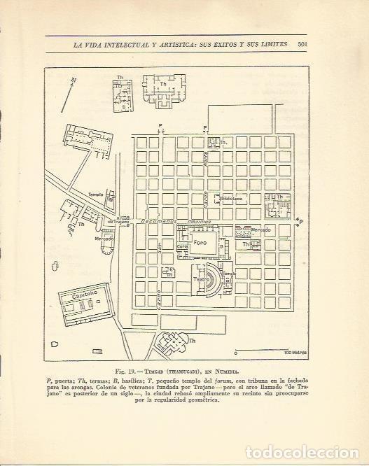 Postkarten: LAMINA 20848: Plano de Timgad en Numidia - Maurice Crouzet