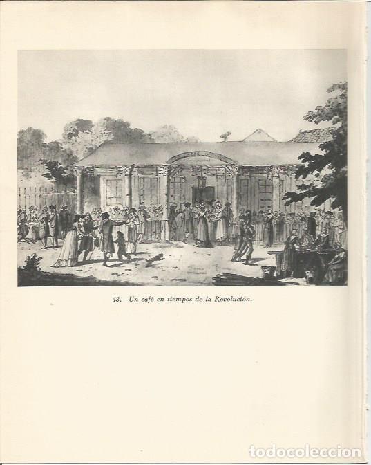 Postales: LAMINA 20804: Un caf&eacute; en tiempos de la Revolucion Francesa - Maurice Crouzet
