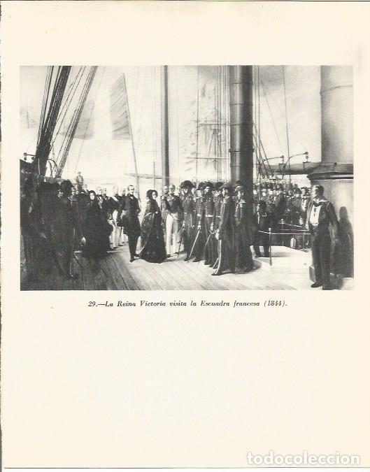 Postais: LAMINA 20905: La reina Victoria visita la Escuadra Francesa en 1844 - Maurice Crouzet