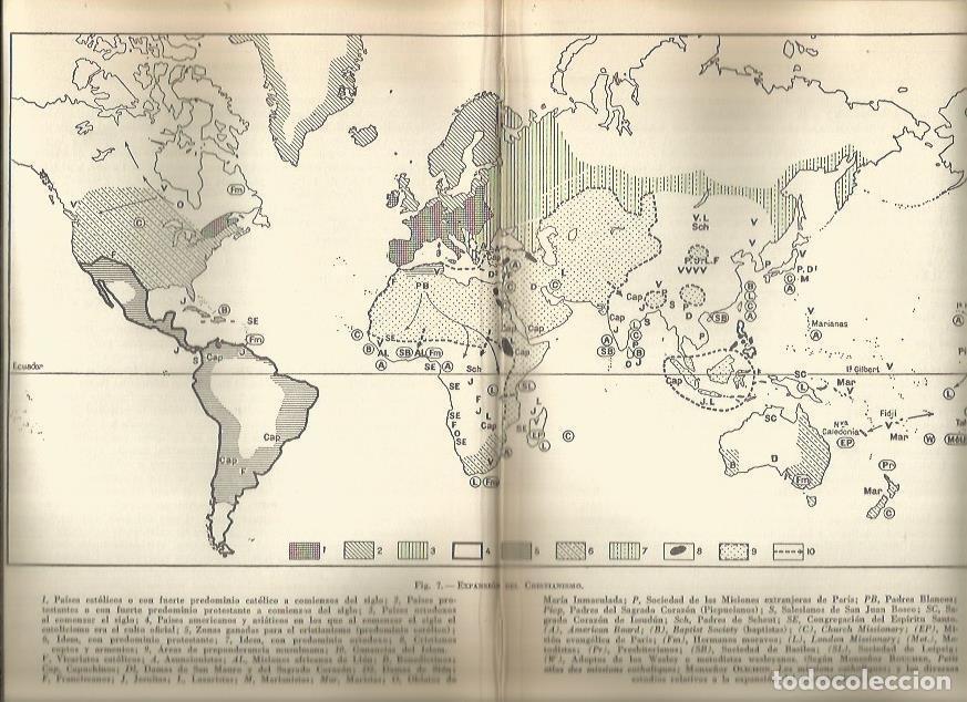 Postkarten: LAMINA 20883: Mapa de la expansion del cristianismo - Maurice Crouzet