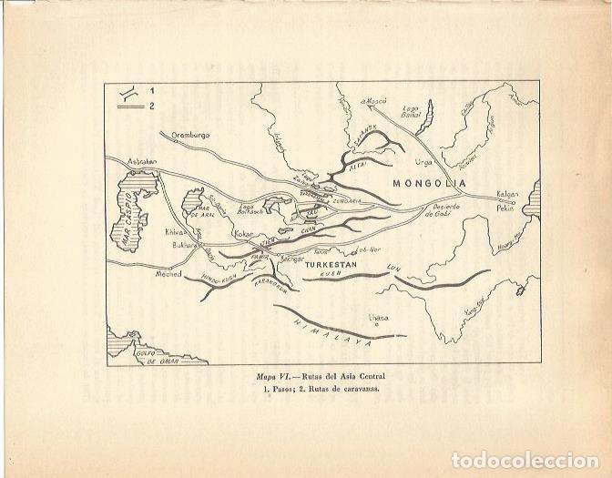 Postcards: LAMINA 20790: Rutas del Asia Central en el siglo XVIII - Maurice Crouzet