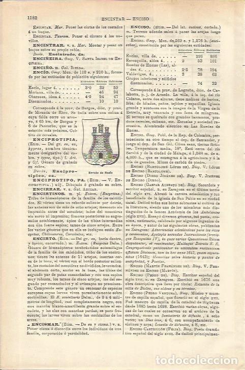 Postkarten: LAMINA ESPASA 35660: Escudo de Encio, Burgos - Varios