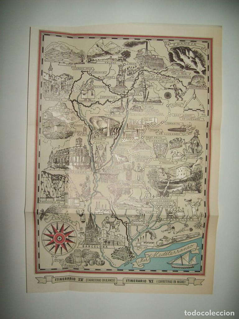 Postkarten: LAMINA 21629: Mapa Itinerario IV y VI - Josep Pla