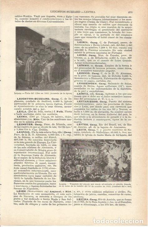 Cartes Postales: LAMINA 21176: Feria del Libro de 1820 de Leipzig, acuarela de la epoca - VVAA