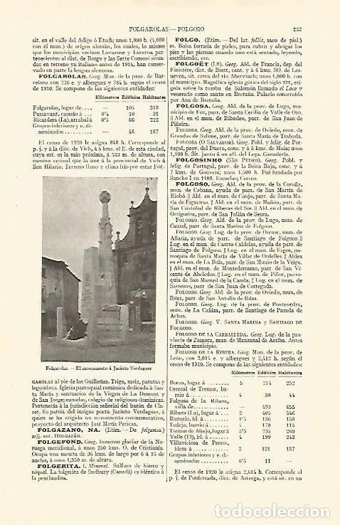 Postales: LAMINA ESPASA 28536: Monumento a Verdaguer en Folgueroles Barcelona - Varios