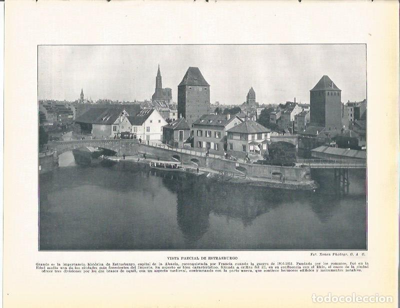 Postkarten: LAMINA 21098: Vista de Estrasburgo, Francia - Beltran y Rozpide
