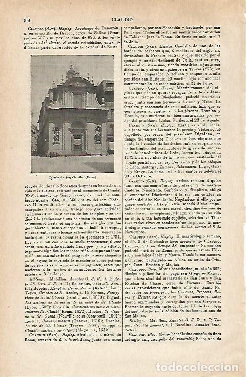 Postales: LAMINA ESPASA 28645: Iglesia de San Claudio en Roma - Varios