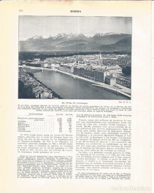 Postkarten: LAMINA 21068: El Isere en Grenoble, Francia - Beltran y Rozpide
