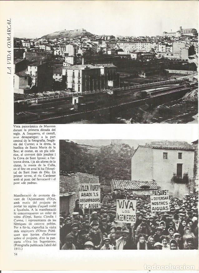 Cartoline: LAMINA 20684: Vista de Manresa y manifestacion en Orp&iacute; - Edmon Valles