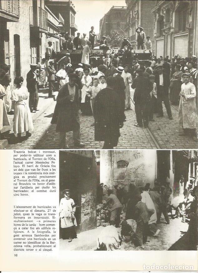 Postais: LAMINA 20706: Tranvia en Torrent de l&iexcl;Olla y barricadas en Barcelona - Edmon Valles