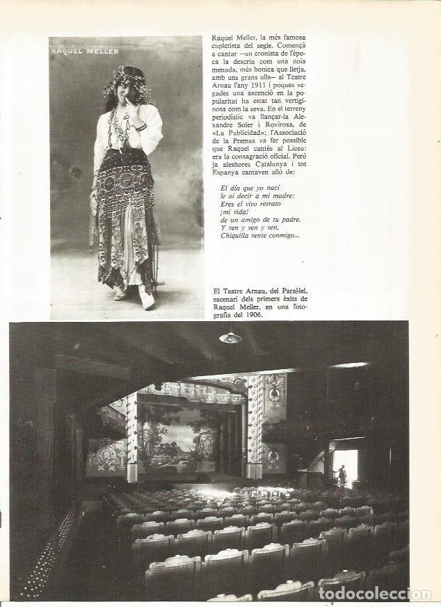 Postales: LAMINA 20769: Raquel Meller y sala del Teatro Arnau de Barcelona - Edmon Valles