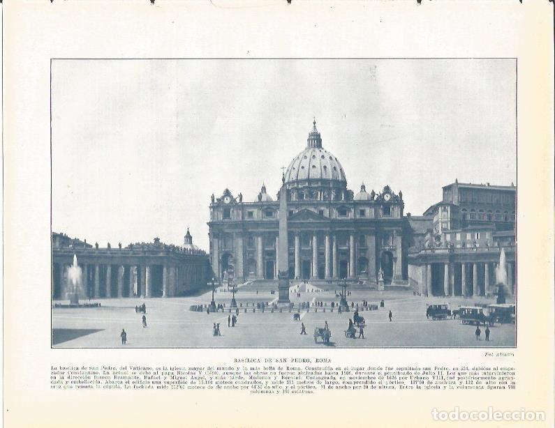 Cartoline: LAMINA 20847: Basilica de San Pedro en Roma - Beltran y Rozpide