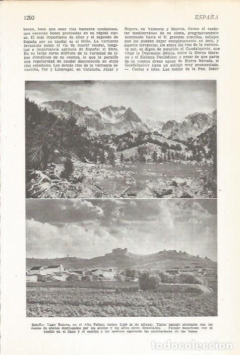 Postkarten: LAMINA 22445: Lago Ratera en Lleida y paisaje de Castilla La Mancha - VVAA