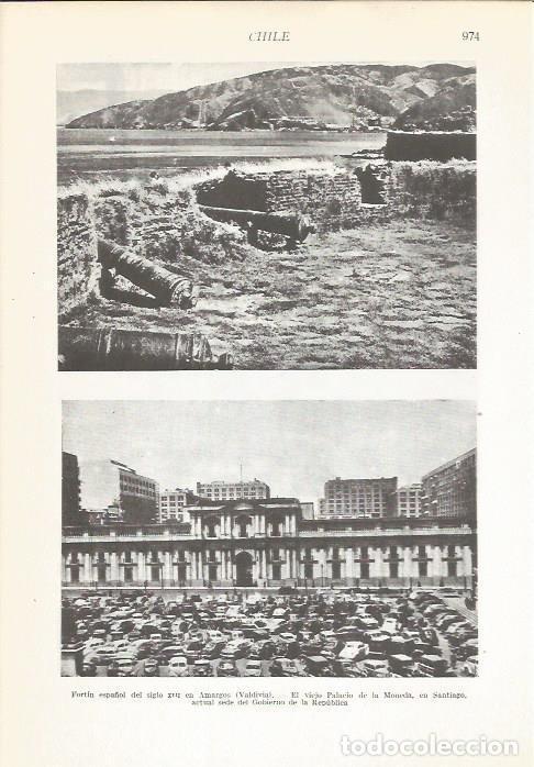 Postcards: LAMINA 22383: Fortin espa&ntilde;oll en Amargos y Palacio de la Moneda en Santiago, Chile - VVAA