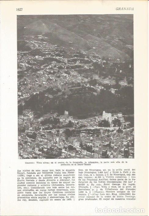 Postkarten: LAMINA 22256: Vista aerea de Granada - VVAA