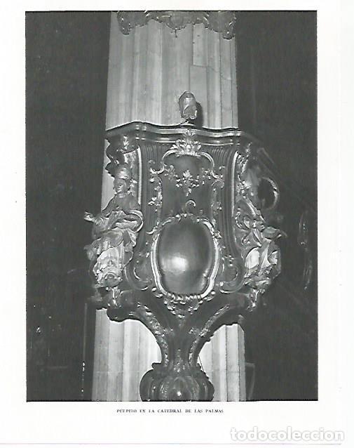 Cartes Postales: LAMINA 10250: Pulpito de la Catedral de Las Palmas - Claudio de la Torre
