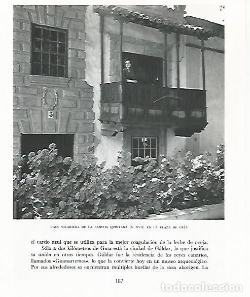 Postales: LAMINA 10276: Casa de la familia Quintana en la Plaza de Guia - Claudio de la Torre