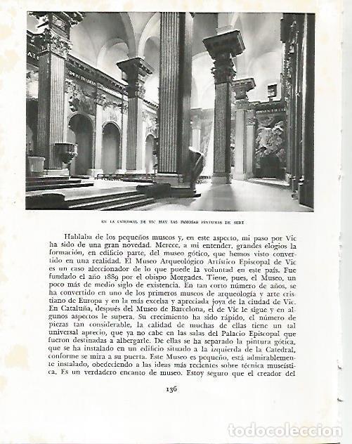 Cartoline: LAMINA 10490: Interior de la Catedral de Vic - Josep Pla