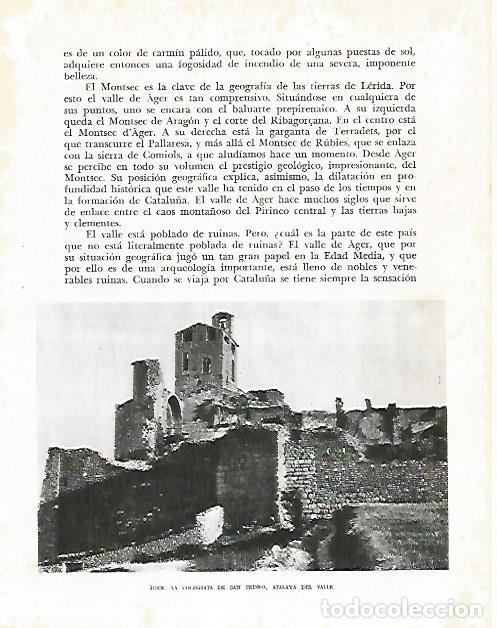 Postales: LAMINA 10601: Colegiata de San Pedro en Ager - Josep Pla
