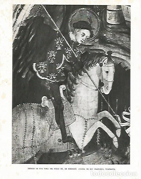 Postkarten: LAMINA 10622: Detalle de una tabla del siglo XV de Borrassa - Josep Pla