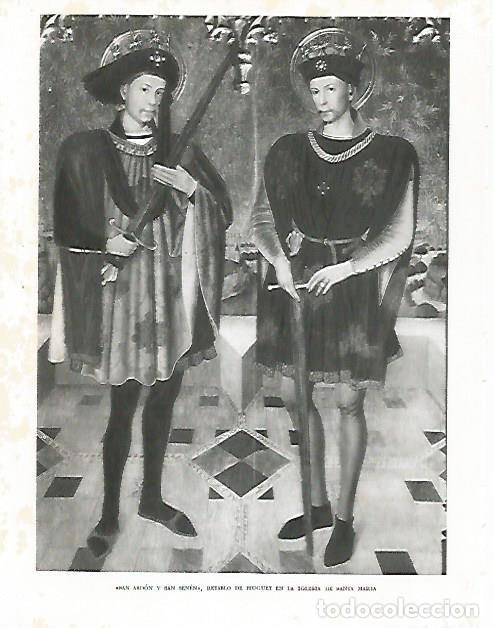 Postais: LAMINA 10538: San Abdon y San Senen por Huguet - Josep Pla