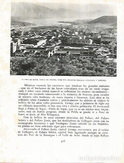 Cartoline: LAMINA 10608: Vista de La Pobla de Segur - Josep Pla