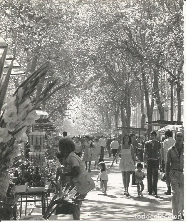Cartoline: LAMINA 22065: Barcelona. Vista de Las Ramblas - Josep Maria Espinas