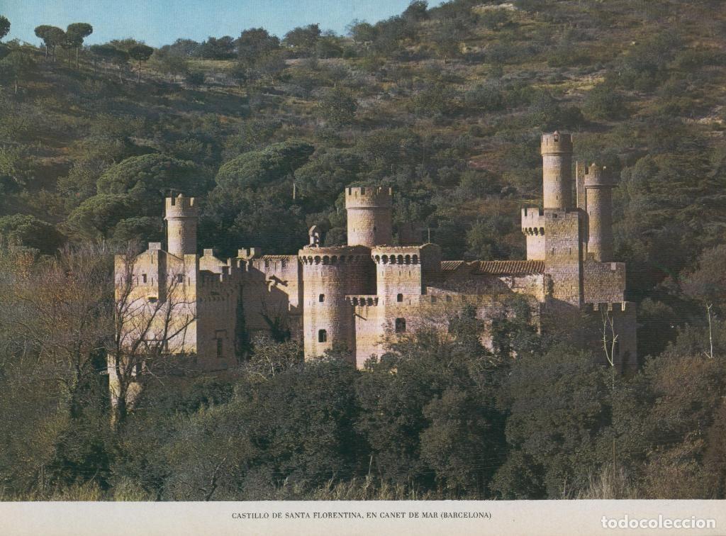 Cartoline: Lamina Castillos de Espa&ntilde;a Edicion 1967 No.024: CASTILLO DE SANTA FLORENTINA (CANET DE MAR, BARCELON