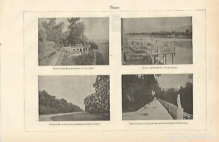 Postcards: LAMINA ESPASA 23410: Paseo de Londres Tokio y Barcelona - Varios