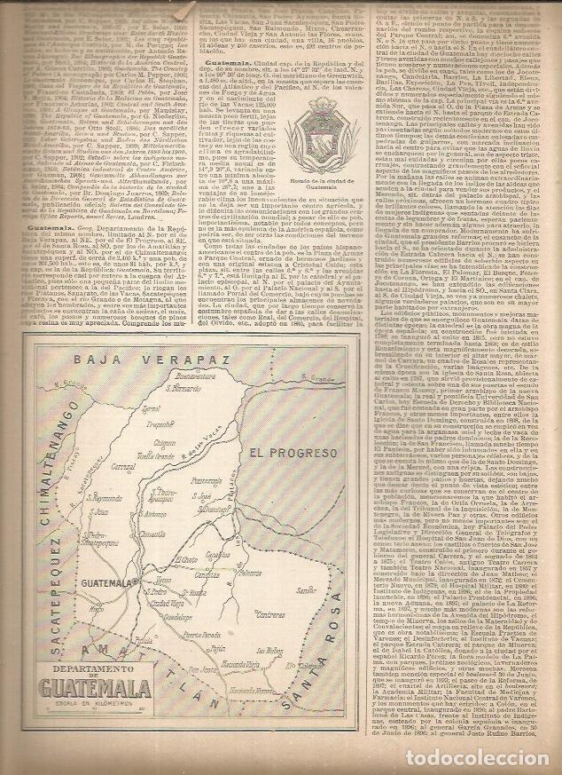Postkarten: LAMINA 23186: Mapa del Departamento de Guatemala - Varios
