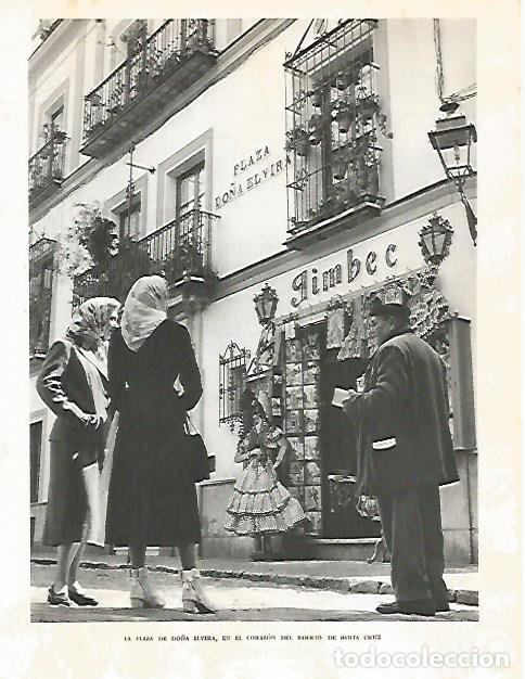 Postkarten: LAMINA 10732: Plaza de Do&ntilde;a Elvira en Sevilla - Jose Maria Peman. Fotografias de Ramon Dimas