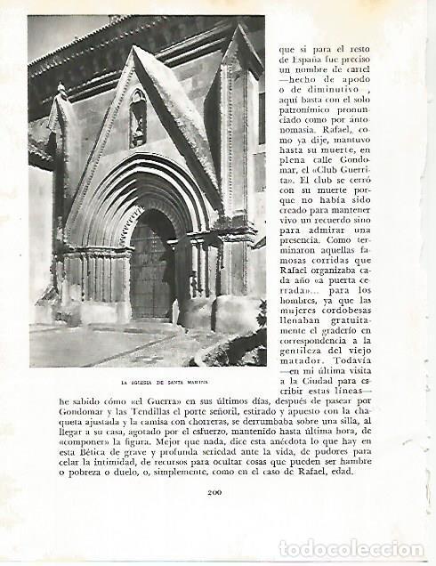 Postcards: LAMINA 10780: Iglesia de Santa Marina en Cordoba - Jose Maria Peman. Fotografias de Ramon Dimas