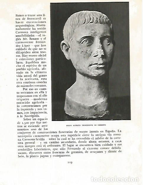 Postkarten: LAMINA 10753: Busto romano de Carmona - Jose Maria Peman. Fotografias de Ramon Dimas