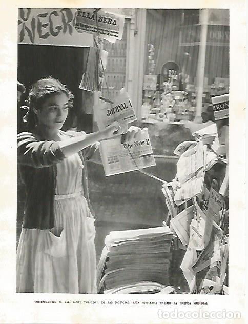 Postcards: LAMINA 10708: Vendedora de prensa en Sevilla - Jose Maria Peman. Fotografias de Ramon Dimas