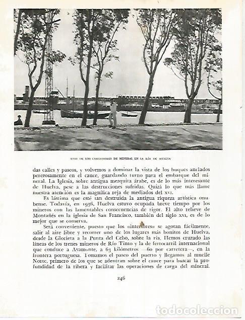 Postais: LAMINA 10797: Ria de Huelva - Jose Maria Peman. Fotografias de Ramon Dimas
