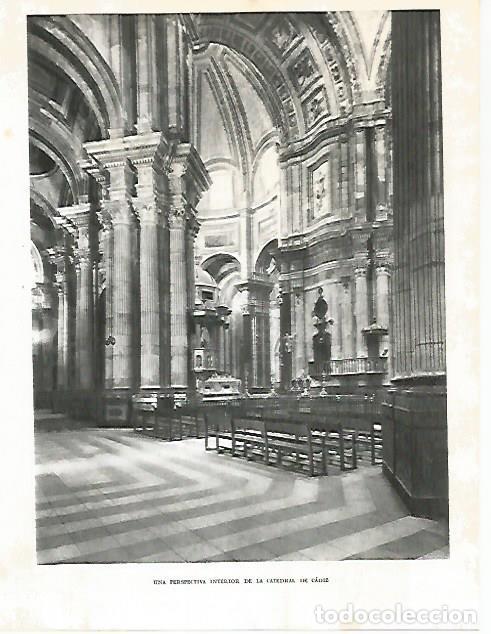 Postkarten: LAMINA 10828: Interior de la Catedral de Cadiz - Jose Maria Peman. Fotografias de Ramon Dimas