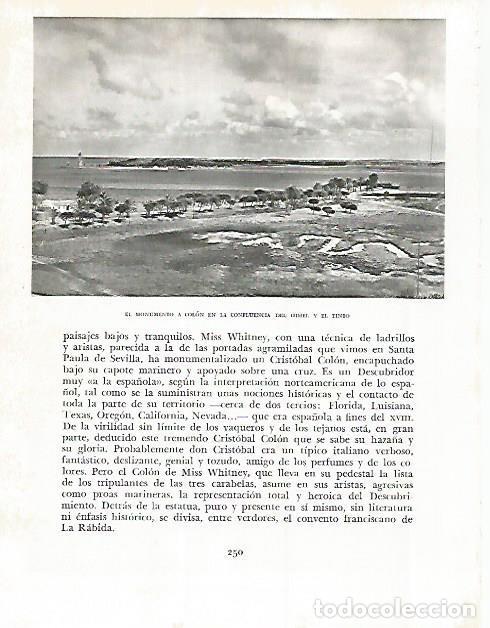 Cartoline: LAMINA 10799: Monumento a Colon en Huelva - Jose Maria Peman. Fotografias de Ramon Dimas