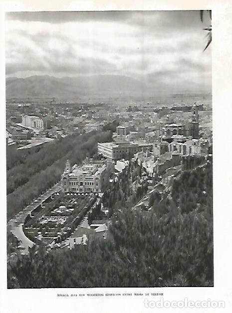 Postkarten: LAMINA 10849: Vista aerea de Malaga - Jose Maria Peman. Fotografias de Ramon Dimas
