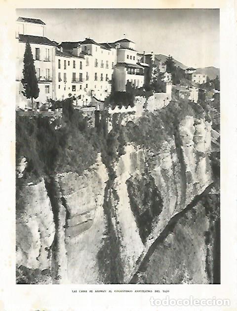 Postales: LAMINA 10860: Casas de Ronda - Jose Maria Peman. Fotografias de Ramon Dimas