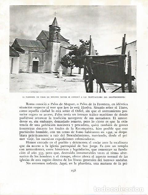 Postkarten: LAMINA 10801: Plazoleta de Palos de Moguer - Jose Maria Peman. Fotografias de Ramon Dimas