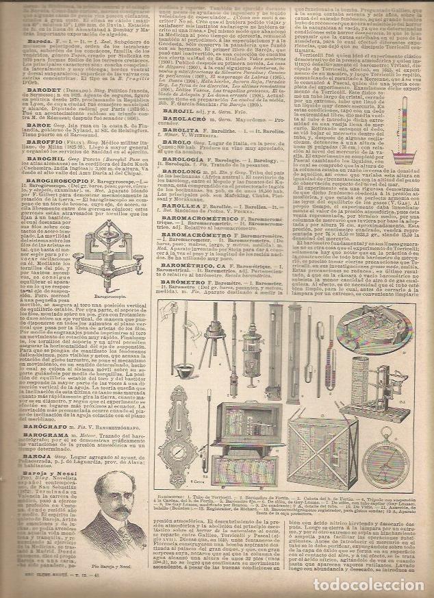 Postales: LAMINA 22980: Tipos de barometro - Varios