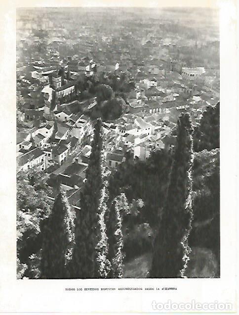 Cartes Postales: LAMINA 10867: Vista de Granada desde la Alhambra - Jose Maria Peman. Fotografias de Ramon Dimas