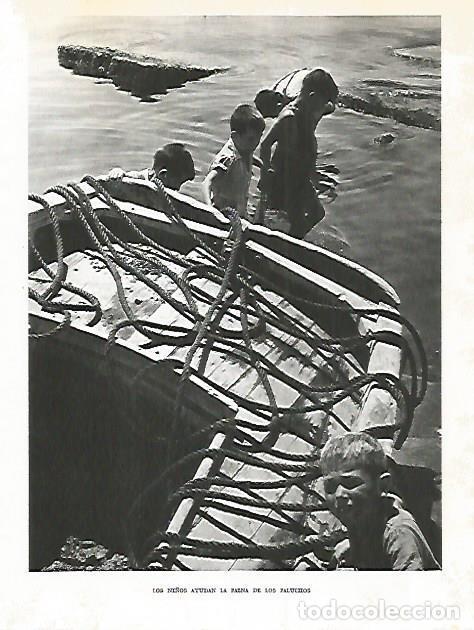 Postales: LAMINA 10902: Ni&ntilde;os en las faenas de los faluchos - Jose Maria Peman. Fotografias de Ramon Dimas