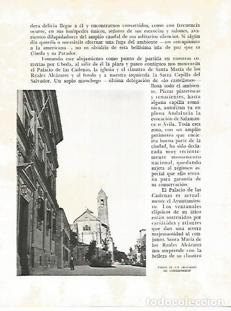 Postales: LAMINA 10920: Vista de Ubeda - Jose Maria Peman. Fotografias de Ramon Dimas