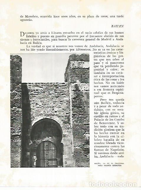 Cartes Postales: LAMINA 10925: Vista de Bailen - Jose Maria Peman. Fotografias de Ramon Dimas