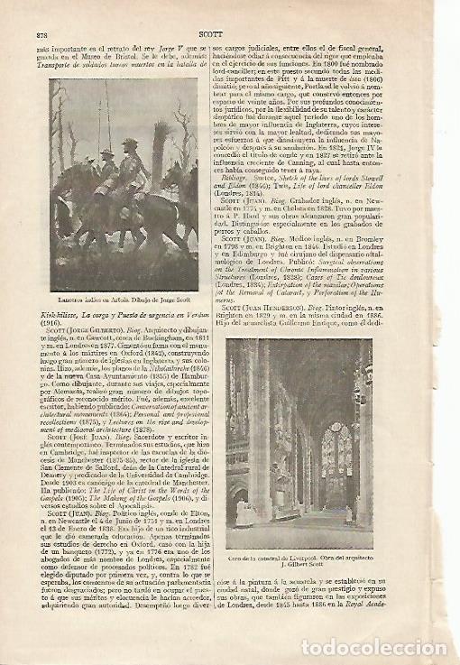 Postales: LAMINA ESPASA 12433: Lanceeros indios en Artois por Scott - Varios